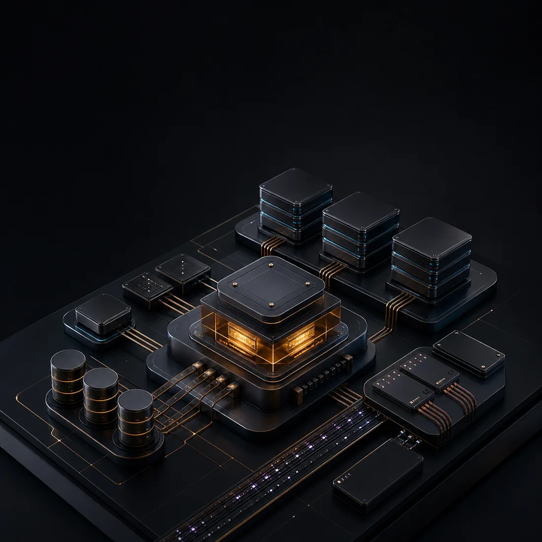 Java enterprise backend architecture model with amber runtime core